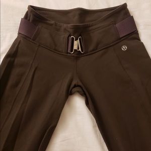 Lululemon belted bootcut leggings
